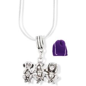 Hear no Evil See no Evil Speak no Evil Necklace Pendant